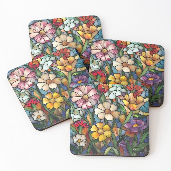 Item preview, Stained Glass Flower Art designed and sold by nomiraclehere.