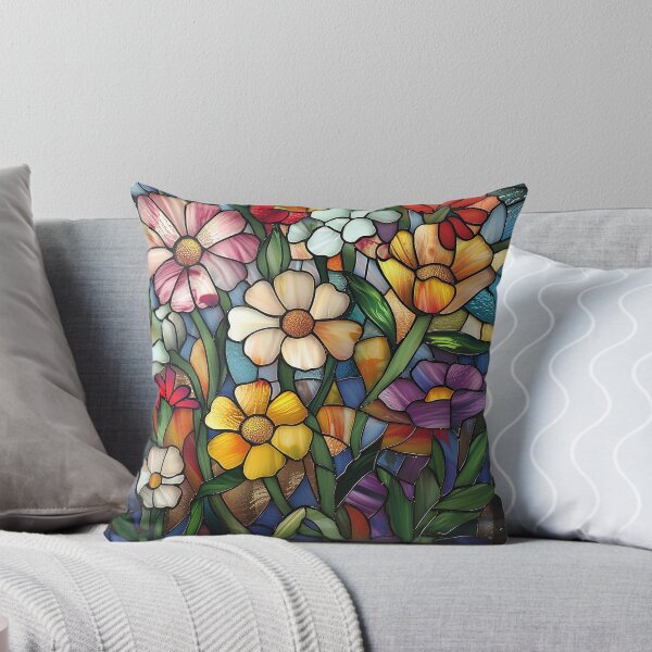 Item preview, Stained Glass Flower Art designed and sold by nomiraclehere.