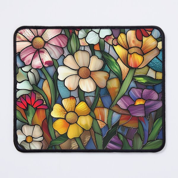 Item preview, Stained Glass Flower Art designed and sold by nomiraclehere.