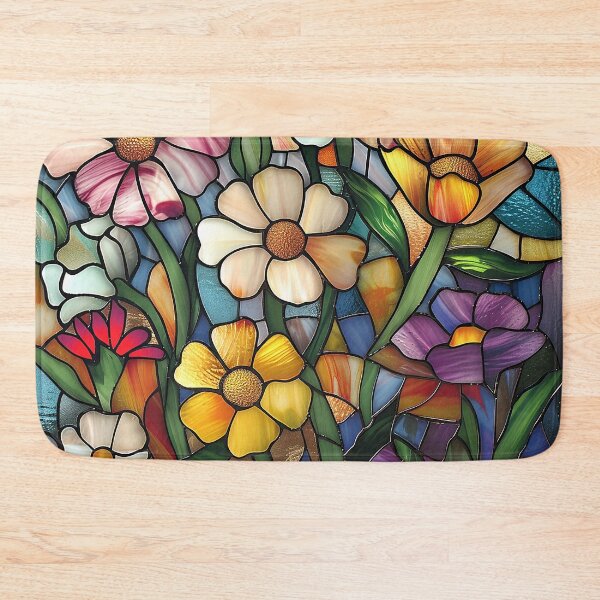Item preview, Stained Glass Flower Art designed and sold by nomiraclehere.