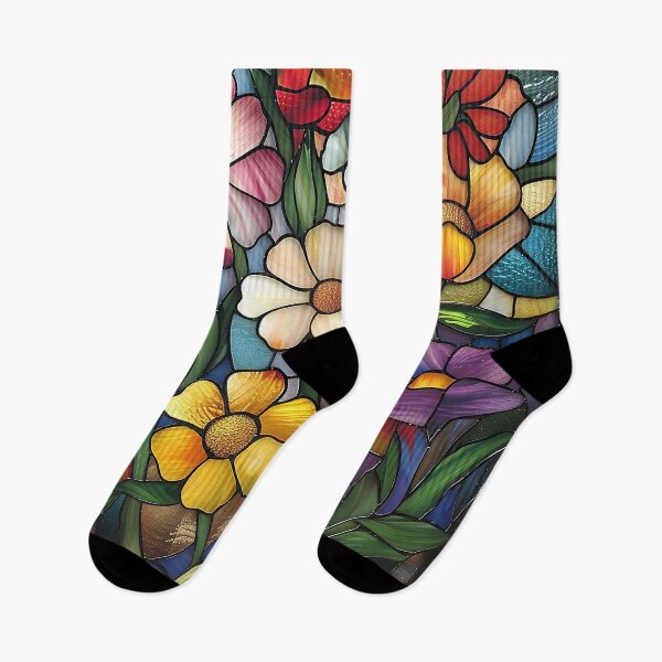 Item preview, Stained Glass Flower Art designed and sold by nomiraclehere.