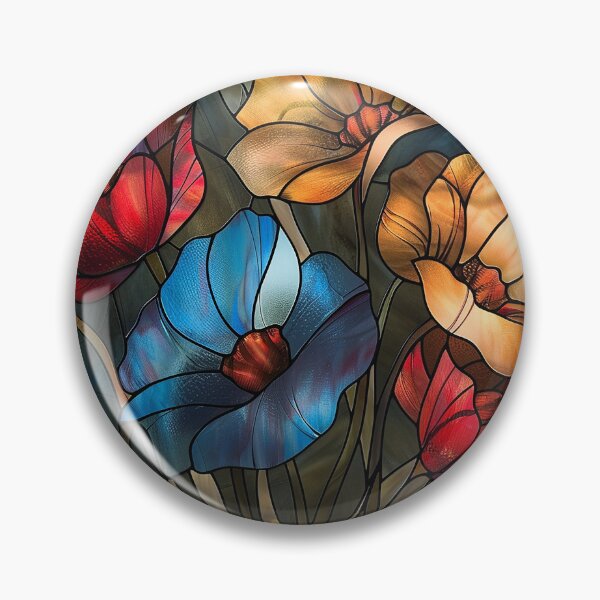 Item preview, Stained Glass Flower Art designed and sold by nomiraclehere.