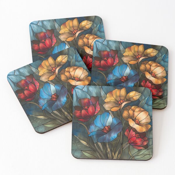 Item preview, Stained Glass Flower Art designed and sold by nomiraclehere.