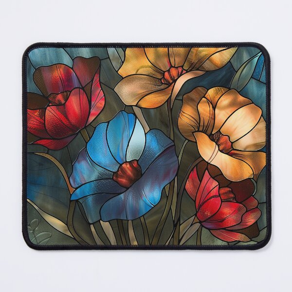 Item preview, Stained Glass Flower Art designed and sold by nomiraclehere.