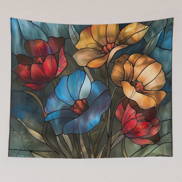 Item preview, Stained Glass Flower Art designed and sold by nomiraclehere.