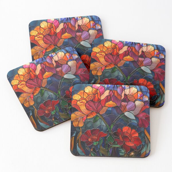 Item preview, Stained Glass Flower Art designed and sold by nomiraclehere.