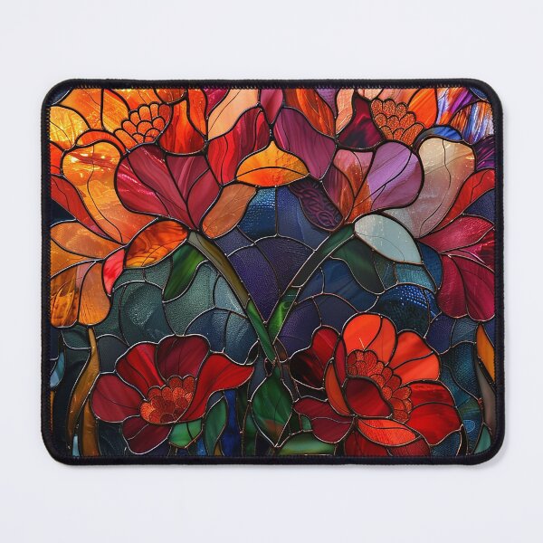 Item preview, Stained Glass Flower Art designed and sold by nomiraclehere.