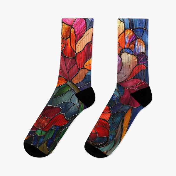Item preview, Stained Glass Flower Art designed and sold by nomiraclehere.