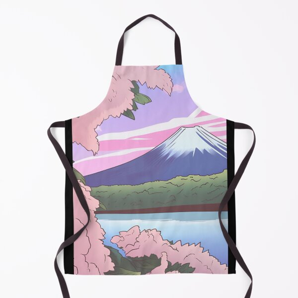 Item preview, beautiful pink mt fuji art vaporwave style 2024 pt4 designed and sold by cloudzer0000.