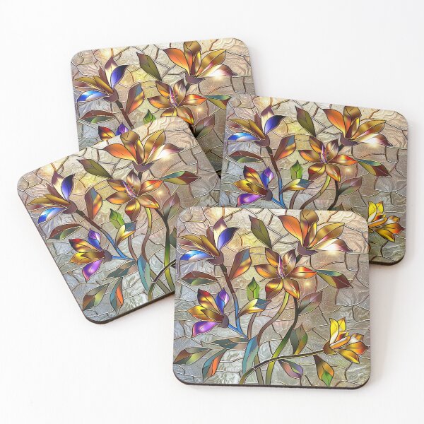 Item preview, Stained Glass Flower Art designed and sold by nomiraclehere.