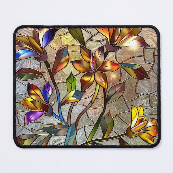 Item preview, Stained Glass Flower Art designed and sold by nomiraclehere.