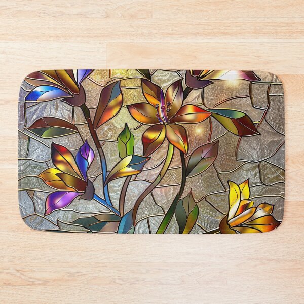 Item preview, Stained Glass Flower Art designed and sold by nomiraclehere.