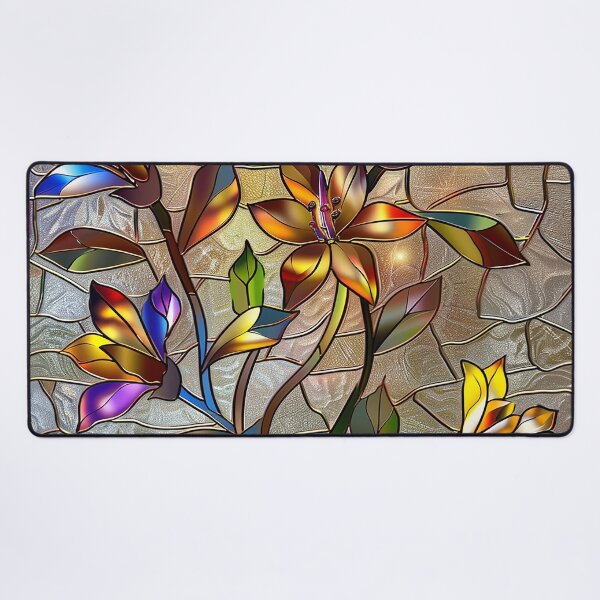 Item preview, Stained Glass Flower Art designed and sold by nomiraclehere.