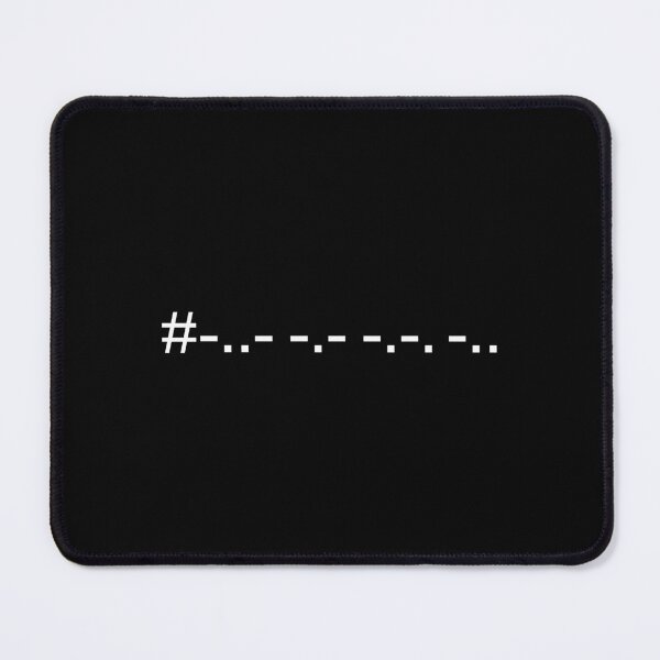 Item preview, xkcd Hashtag and Morse Code designed and sold by AnnSign.