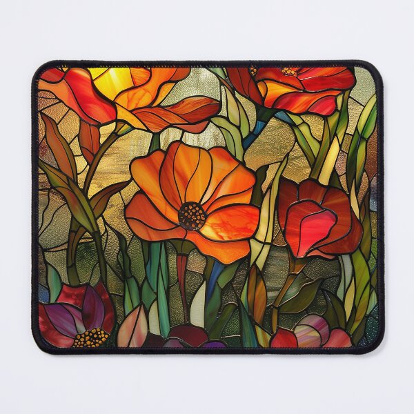 Item preview, Stained Glass Flower Art designed and sold by nomiraclehere.