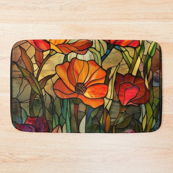 Item preview, Stained Glass Flower Art designed and sold by nomiraclehere.