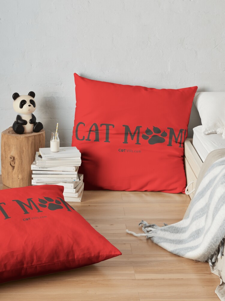 Alternate view of Cat Mom Gift Ideas Floor Pillow
