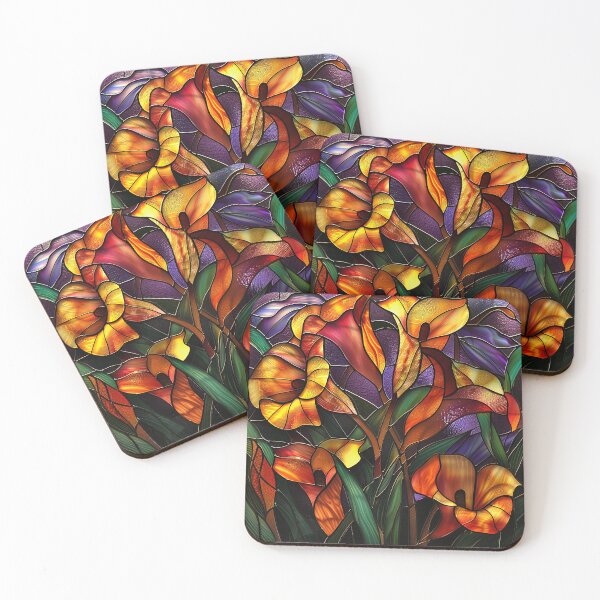 Item preview, Stained Glass Flower Art designed and sold by nomiraclehere.