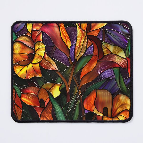 Item preview, Stained Glass Flower Art designed and sold by nomiraclehere.