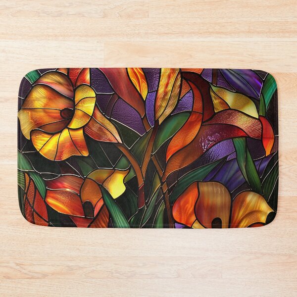 Item preview, Stained Glass Flower Art designed and sold by nomiraclehere.
