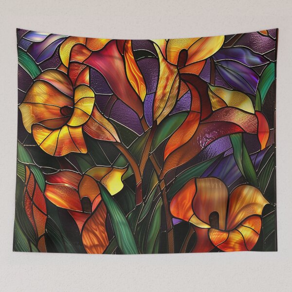 Item preview, Stained Glass Flower Art designed and sold by nomiraclehere.
