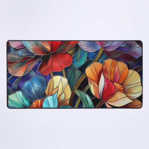 Item preview, Stained Glass Flower Art designed and sold by nomiraclehere.