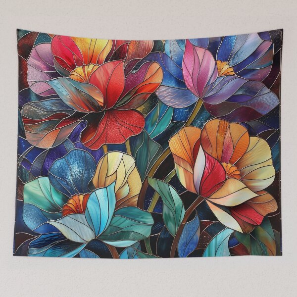 Item preview, Stained Glass Flower Art designed and sold by nomiraclehere.