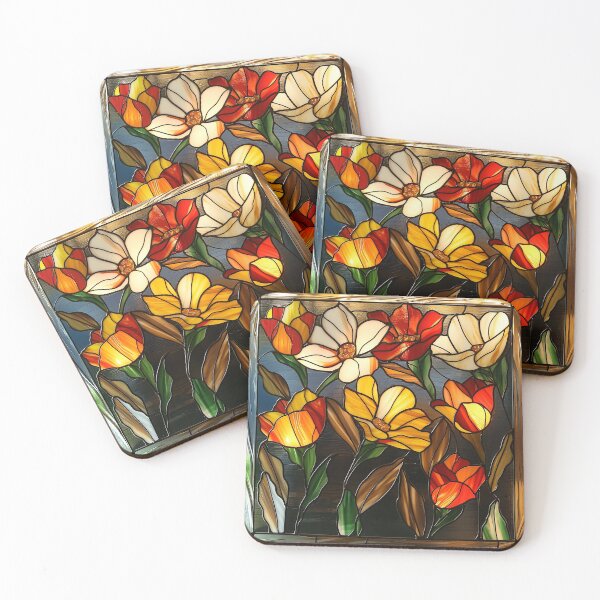 Item preview, Stained Glass Flower Art designed and sold by nomiraclehere.