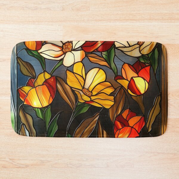 Item preview, Stained Glass Flower Art designed and sold by nomiraclehere.