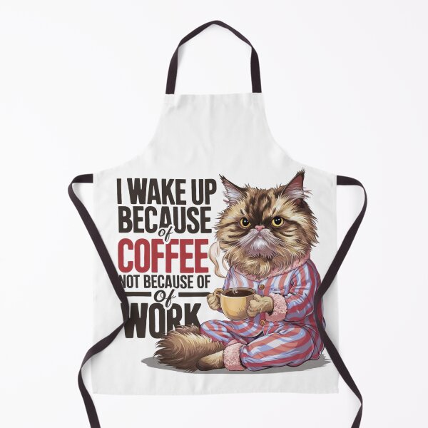 Item preview, Ajax90 shirt:I woke up because of coffee not because of work Grumpier persian catz designed and sold by Ajax90.