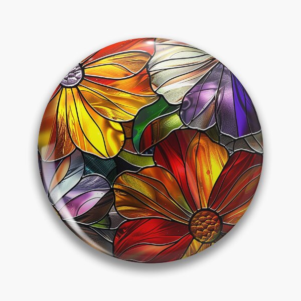 Item preview, Stained Glass Flower Art designed and sold by nomiraclehere.