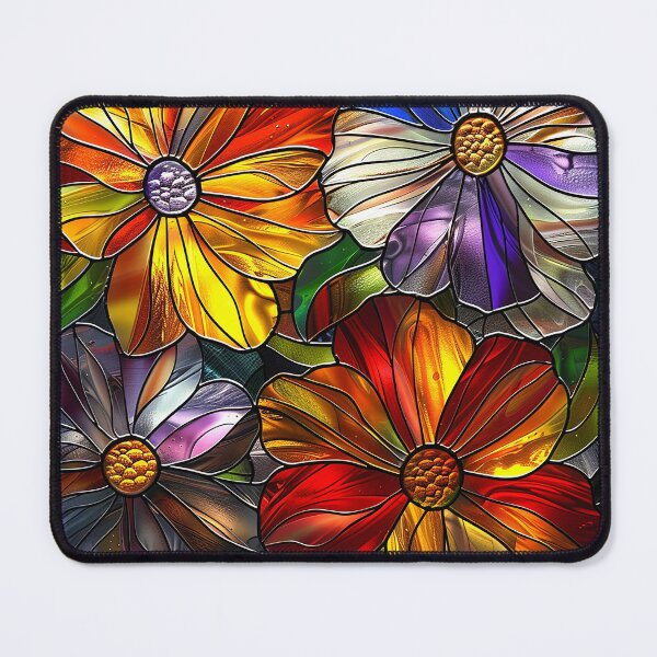 Item preview, Stained Glass Flower Art designed and sold by nomiraclehere.