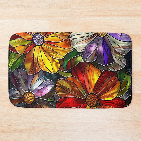 Item preview, Stained Glass Flower Art designed and sold by nomiraclehere.