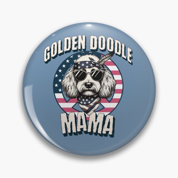 Item preview, USA Patriotic Goldendoodle Mama, 4th of July Celebration Design for Goldendoodle lovers  designed and sold by CrazyInk23.