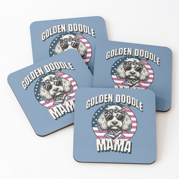 Item preview, USA Patriotic Goldendoodle Mama, 4th of July Celebration Design for Goldendoodle lovers  designed and sold by CrazyInk23.