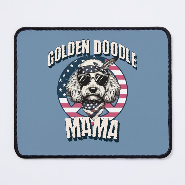 Item preview, USA Patriotic Goldendoodle Mama, 4th of July Celebration Design for Goldendoodle lovers  designed and sold by CrazyInk23.