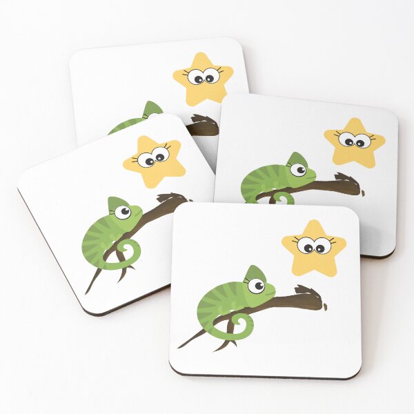 Item preview, cute reptile with star designed and sold by Kinkalow.