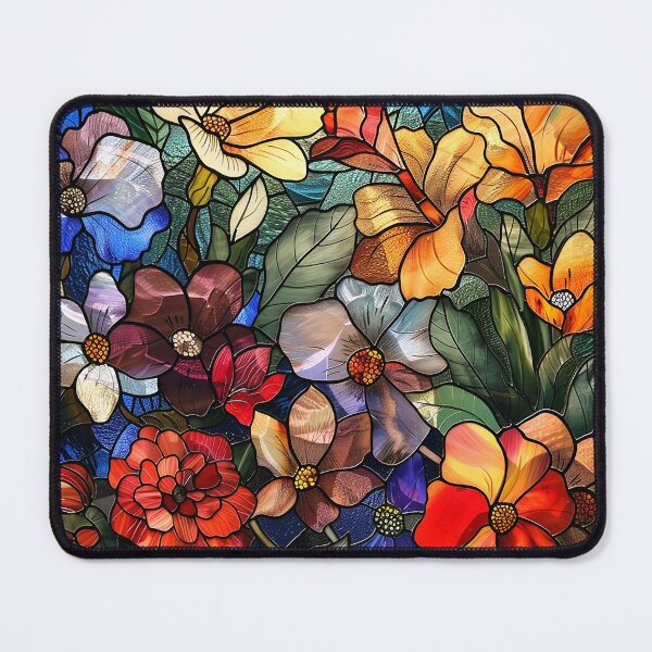 Item preview, Stained Glass Flower Art designed and sold by nomiraclehere.