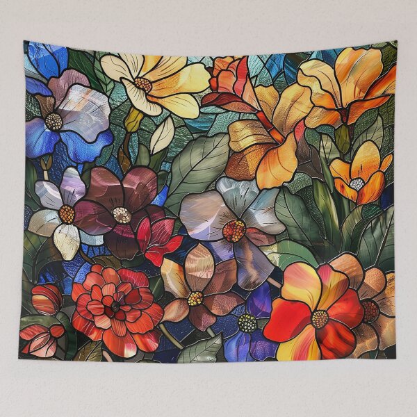 Item preview, Stained Glass Flower Art designed and sold by nomiraclehere.