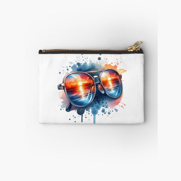 Item preview, Sunglasses on the Sand: A Sunset Reflection designed and sold by 0penvimark.