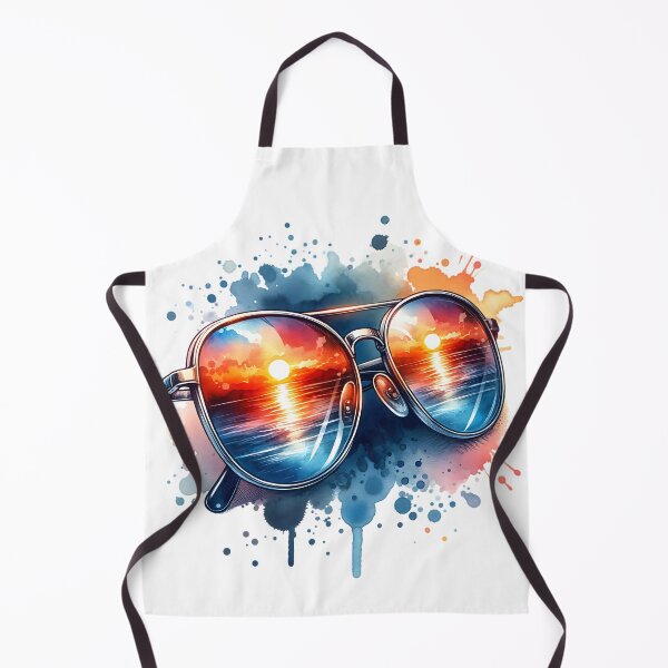 Item preview, Sunglasses on the Sand: A Sunset Reflection designed and sold by 0penvimark.