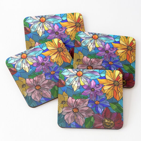 Item preview, Stained Glass Flower Art designed and sold by nomiraclehere.