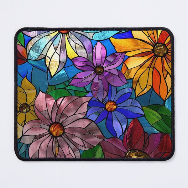 Item preview, Stained Glass Flower Art designed and sold by nomiraclehere.