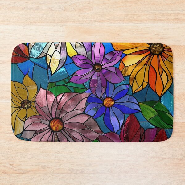 Item preview, Stained Glass Flower Art designed and sold by nomiraclehere.