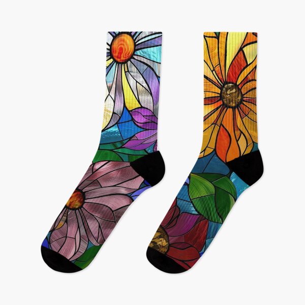 Item preview, Stained Glass Flower Art designed and sold by nomiraclehere.