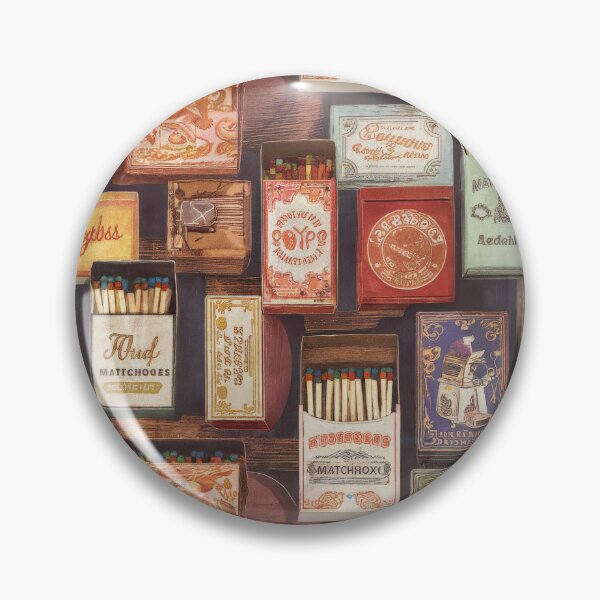 Item preview, Whimsical Vintage Matchbox Collection Art Print designed and sold by Bianca Oltean.