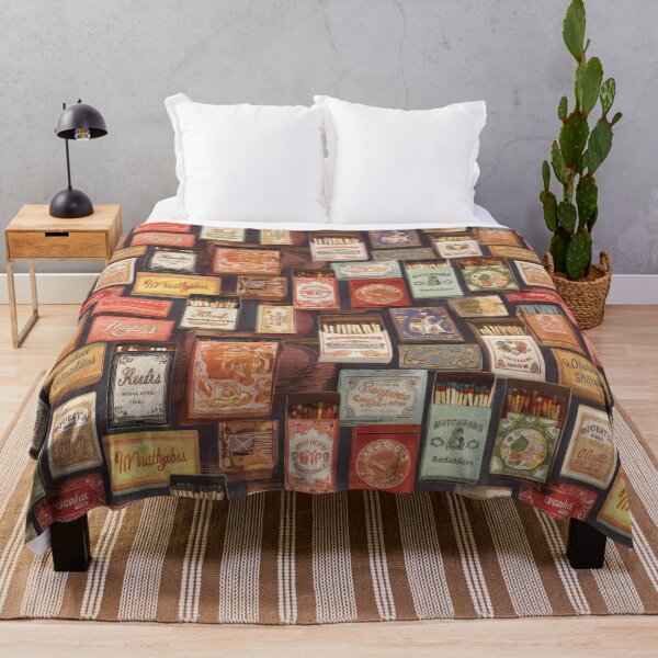 Item preview, Whimsical Vintage Matchbox Collection Art Print designed and sold by Bianca Oltean.