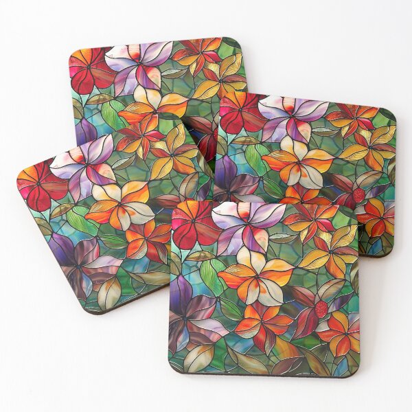 Item preview, Stained Glass Flower Art designed and sold by nomiraclehere.
