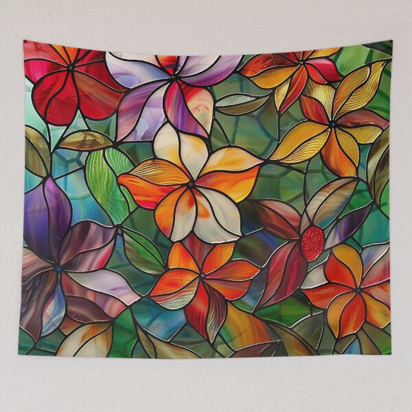 Item preview, Stained Glass Flower Art designed and sold by nomiraclehere.