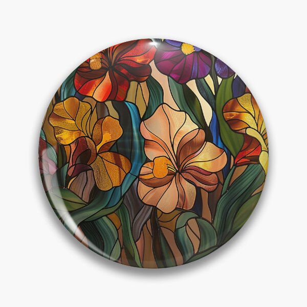 Item preview, Stained Glass Flower Art designed and sold by nomiraclehere.